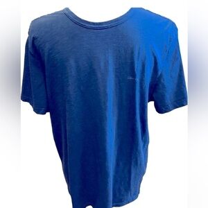 Calvin Klein Tee Shirt Cobalt Blue Logo Short Sleeve Men's size Medium